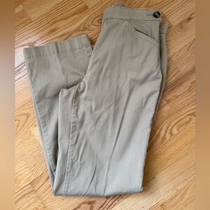 L.L.Bean Classic Fit Straight Khaki Pants Women’s 6 Reg Beige Stretch Chino